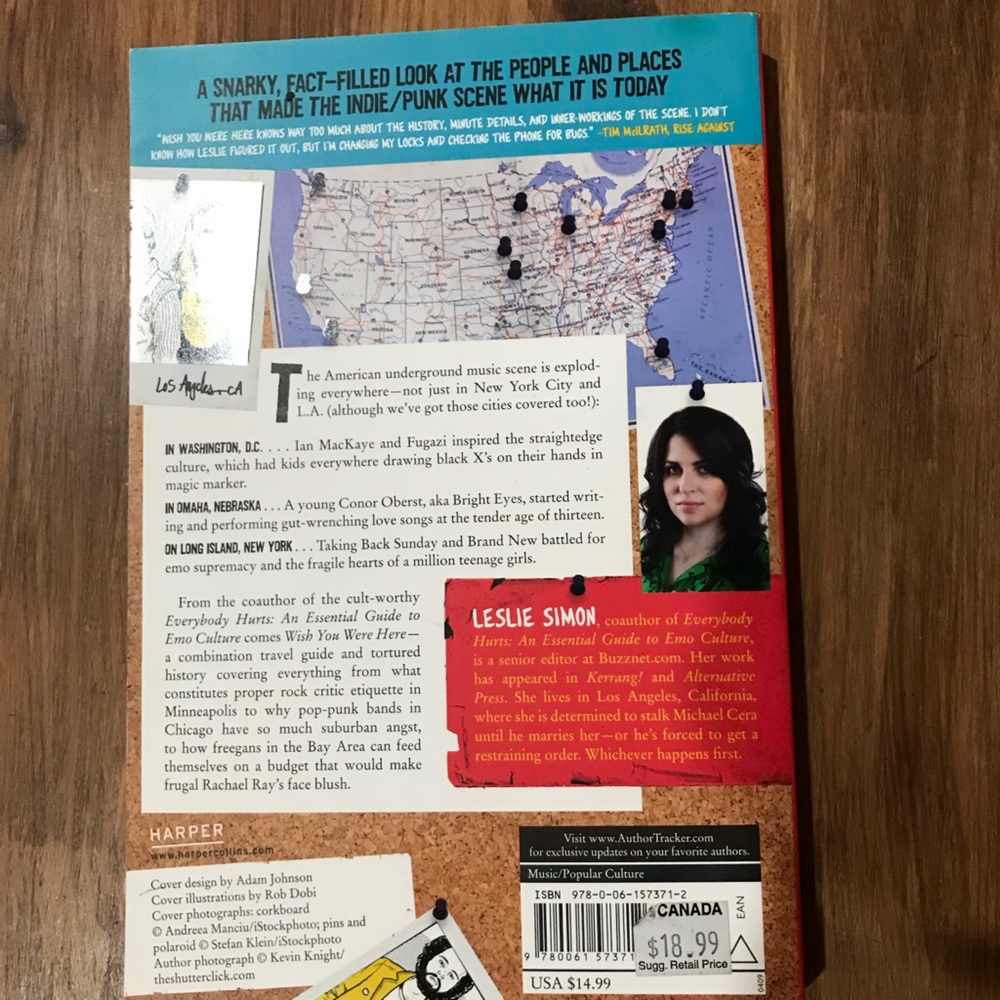 Wish You Were Here by Leslie Simon - essential guide to music from punk to indie - Picture 2 of 3